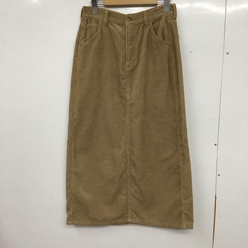 リー Lee スカート ロングスカート コーデュロイスカート M 無地 茶 / ブラウン / brown レディース USED 古着 中古 10156711