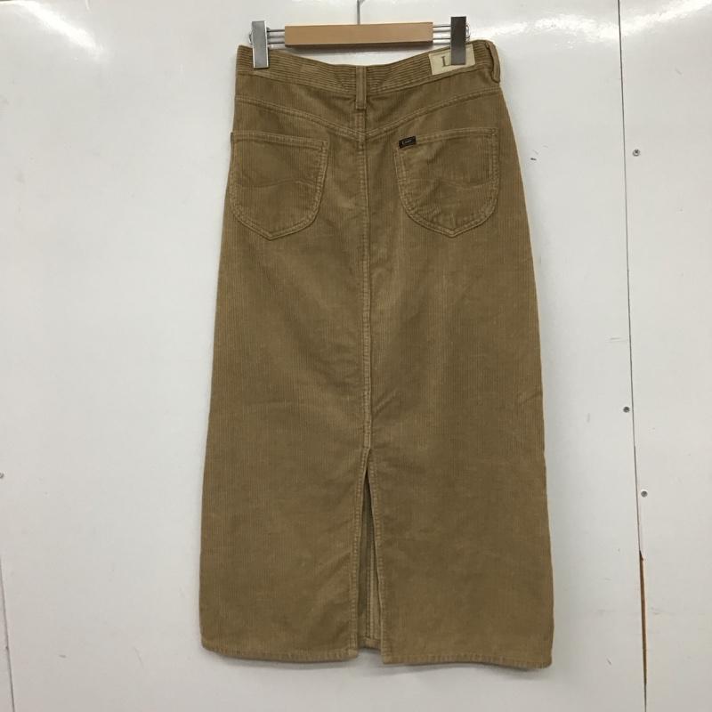 リー Lee スカート ロングスカート コーデュロイスカート M 無地 茶 / ブラウン / brown レディース USED 古着 中古 10156711