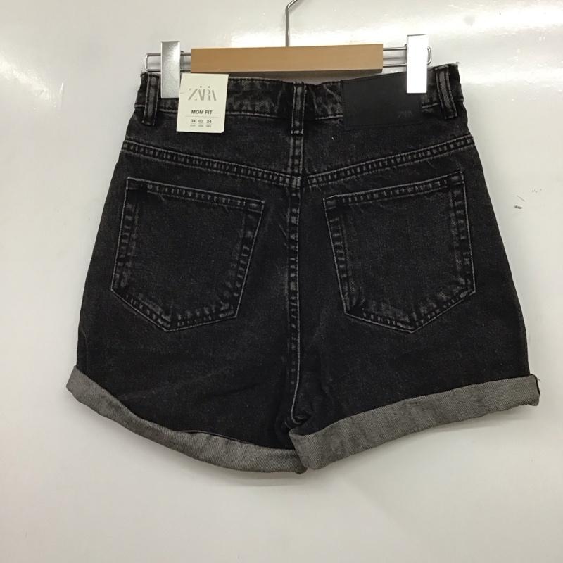 ザラ ZARA パンツ ショートパンツ タグ付 34 無地 黒 / ブラック / black レディース USED 古着 中古 10156712
