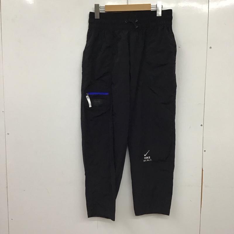 ナイキ NIKE パンツ ワークパンツ、ペインターパンツ DV8033-010 シティ ユーティリティ ハイウェスト ウーブン パンツ L ロゴ、文字 黒 / ブラック / black レディース USED 古着 中古 10156714