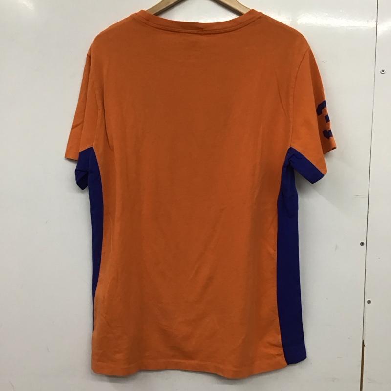 ポロバイラルフローレン Polo by RALPH LAUREN Tシャツ 半袖 半袖カットソー プリントTシャツ クルーネックカットソー XL ロゴ、文字 橙 / オレンジ / orange メンズ USED 古着 中古 10156716