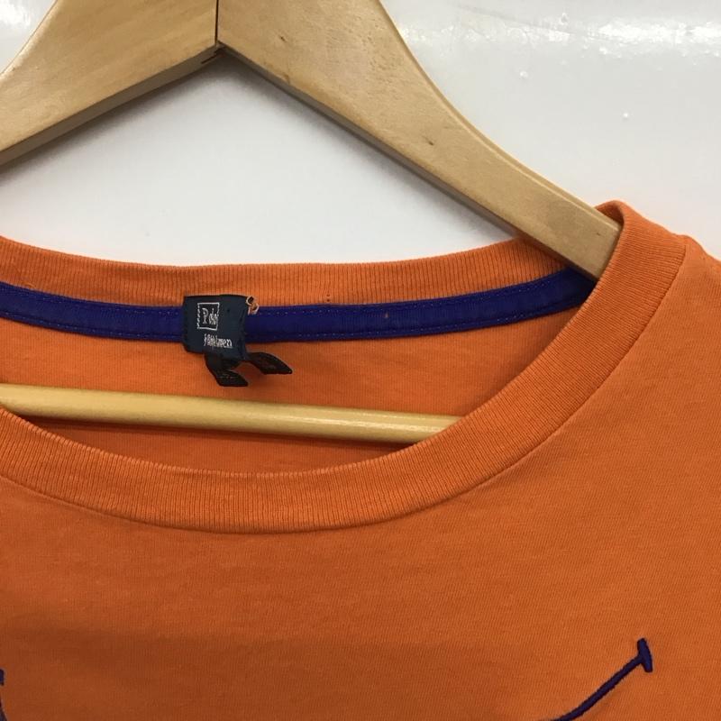 ポロバイラルフローレン Polo by RALPH LAUREN Tシャツ 半袖 半袖カットソー プリントTシャツ クルーネックカットソー XL ロゴ、文字 橙 / オレンジ / orange メンズ USED 古着 中古 10156716