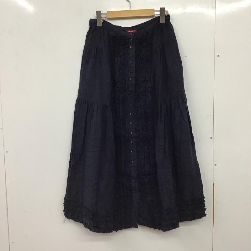 ピンクハウス PINK HOUSE スカート ロングスカート 無地 紺 / ネイビー / navy レディース USED 古着 中古 10156717