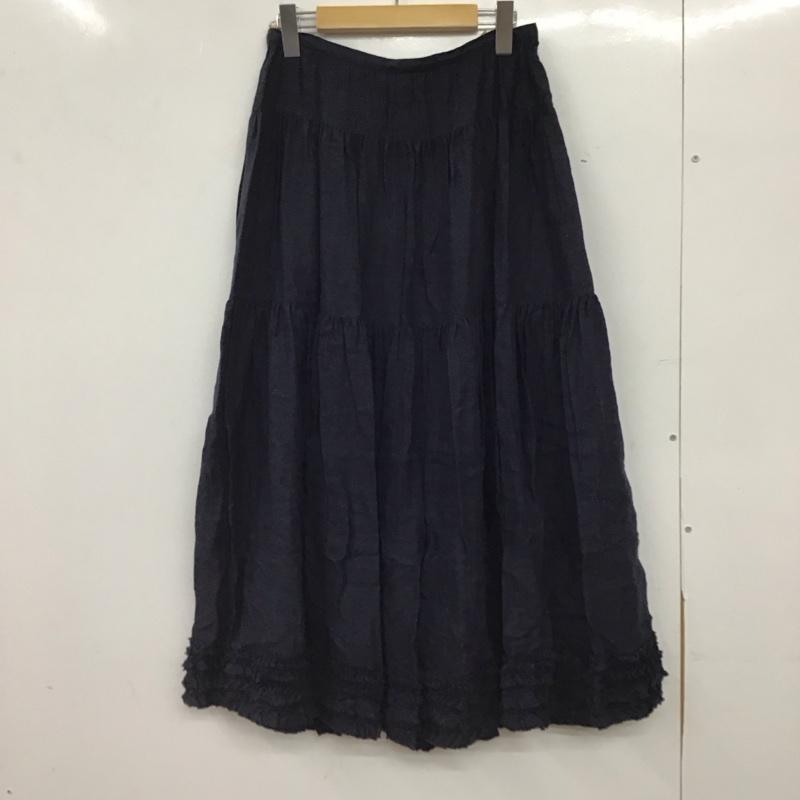 ピンクハウス PINK HOUSE スカート ロングスカート 無地 紺 / ネイビー / navy レディース USED 古着 中古 10156717