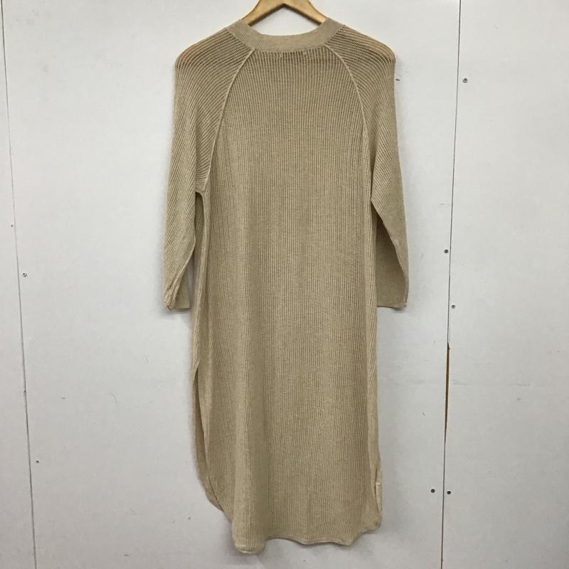 ジーナシス JEANASIS ワンピース ロングスカート JS063686CF メッシュデザイン長袖ロングワンピース FREE 無地 ベージュ / ベージュ / beige レディース USED 古着 中古 10156718