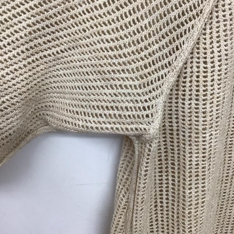 ジーナシス JEANASIS ワンピース ロングスカート JS063686CF メッシュデザイン長袖ロングワンピース FREE 無地 ベージュ / ベージュ / beige レディース USED 古着 中古 10156718