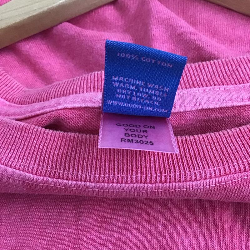 グッドオン Good On Tシャツ 半袖 半袖カットソー プリントTシャツ クルーネックカットソー M 無地 えんじ / ワインレッド / dark red メンズ USED 古着 中古 10156719