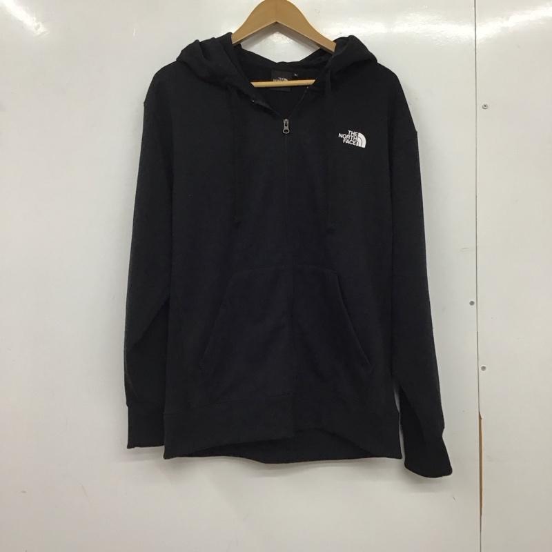 ザノースフェイス THE NORTH FACE パーカー 長袖 nt62130x 長袖パーカー ジップアップパーカー スウェット L ロゴ、文字 黒 / ブラック / black メンズ USED 古着 中古 10156722