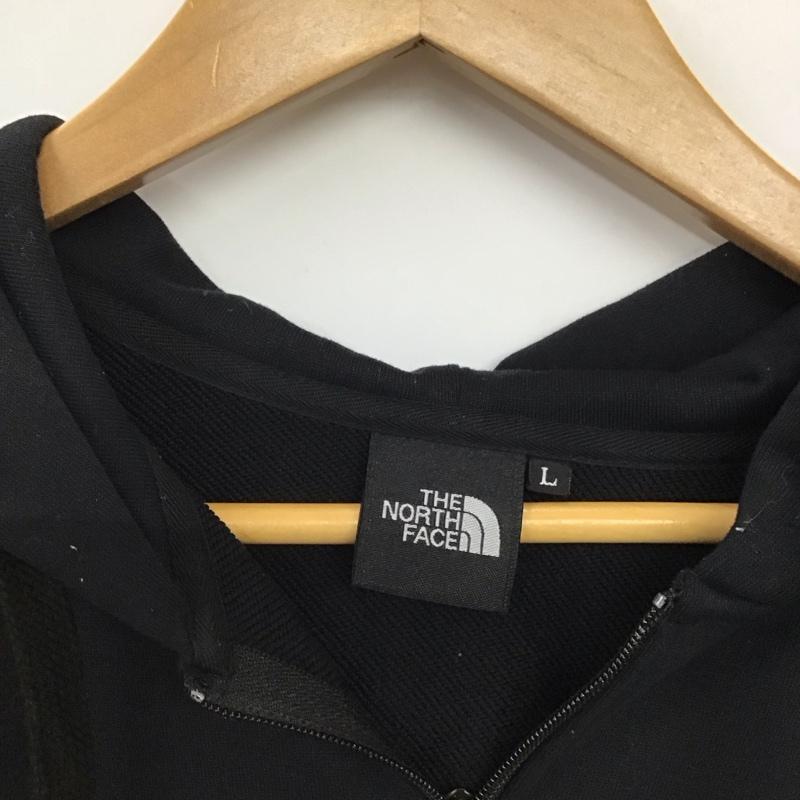 ザノースフェイス THE NORTH FACE パーカー 長袖 nt62130x 長袖パーカー ジップアップパーカー スウェット L ロゴ、文字 黒 / ブラック / black メンズ USED 古着 中古 10156722