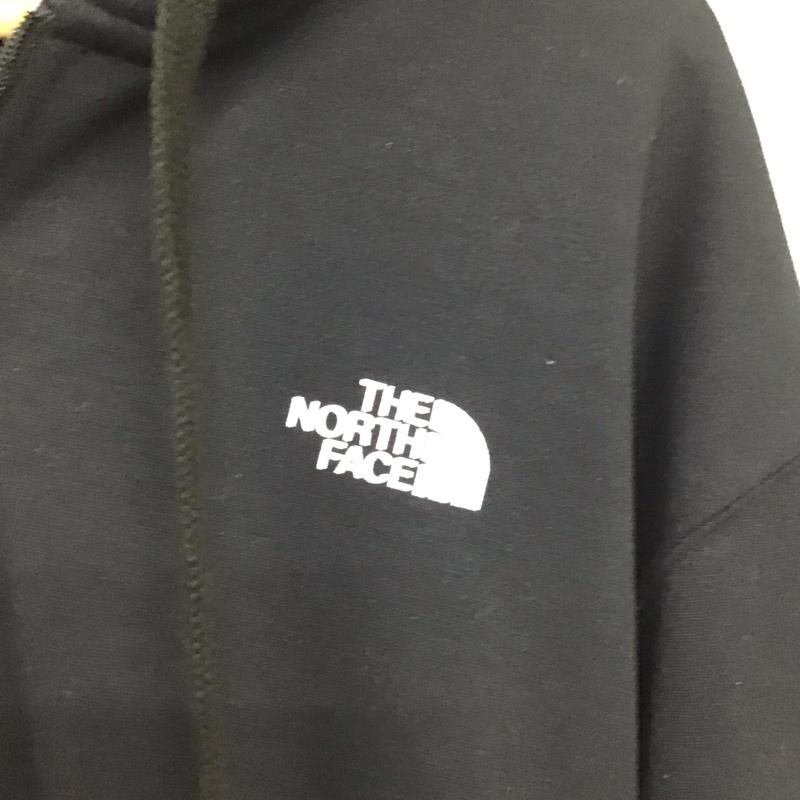 ザノースフェイス THE NORTH FACE パーカー 長袖 nt62130x 長袖パーカー ジップアップパーカー スウェット L ロゴ、文字 黒 / ブラック / black メンズ USED 古着 中古 10156722