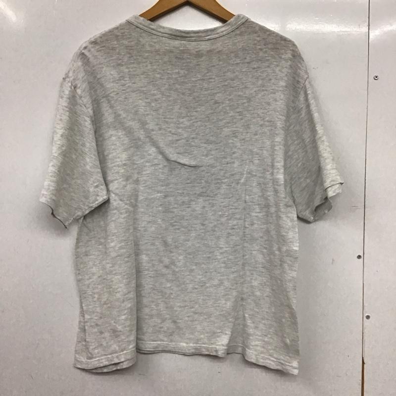 チャンピオン Champion Tシャツ 半袖 半袖カットソー プリントTシャツ クルーネックカットソー M ロゴ、文字 灰 / グレー / gray メンズ USED 古着 中古 10156724