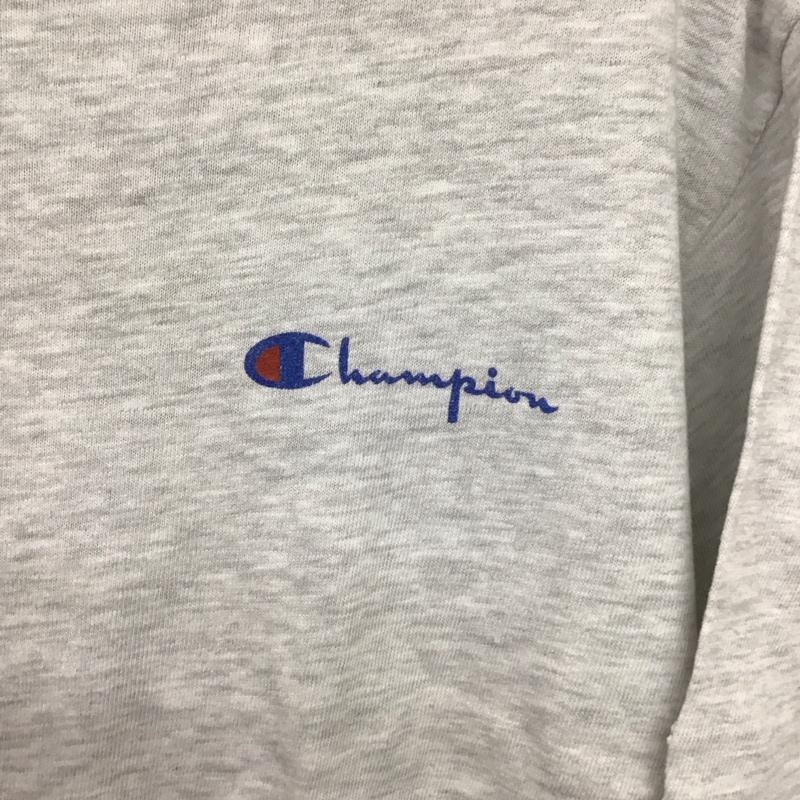 チャンピオン Champion Tシャツ 半袖 半袖カットソー プリントTシャツ クルーネックカットソー M ロゴ、文字 灰 / グレー / gray メンズ USED 古着 中古 10156724