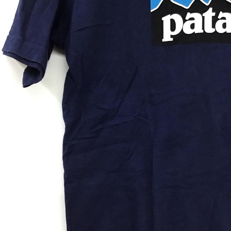 パタゴニア patagonia Tシャツ 半袖 半袖カットソー プリントTシャツ クルーネックカットソー XXL ロゴ、文字 紺 / ネイビー / navy メンズ USED 古着 中古 10156725