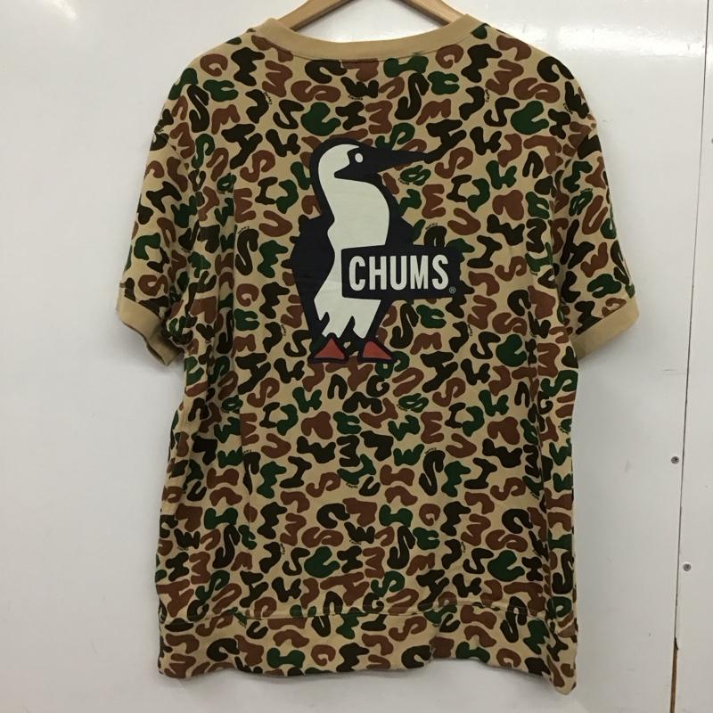 チャムス CHUMS Tシャツ 半袖 半袖カットソー プリントTシャツ クルーネックカットソー M カモフラージュ柄・迷彩 マルチカラー / マルチカラー / multicolor メンズ USED 古着 中古 10156726