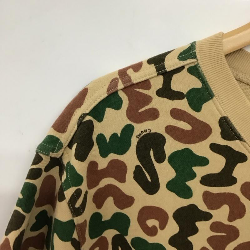 チャムス CHUMS Tシャツ 半袖 半袖カットソー プリントTシャツ クルーネックカットソー M カモフラージュ柄・迷彩 マルチカラー / マルチカラー / multicolor メンズ USED 古着 中古 10156726