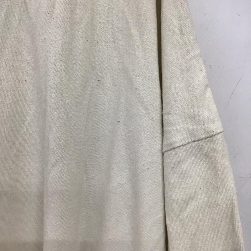ミルクフェド MILKFED. ワンピース ひざ丈スカート 03191952 BAR BIG SILHOUETTE DRESS ビッグシルエット ONE SIZE ロゴ、文字 オフホワイト / オフホワイト / レディース USED 古着 中古 10156727