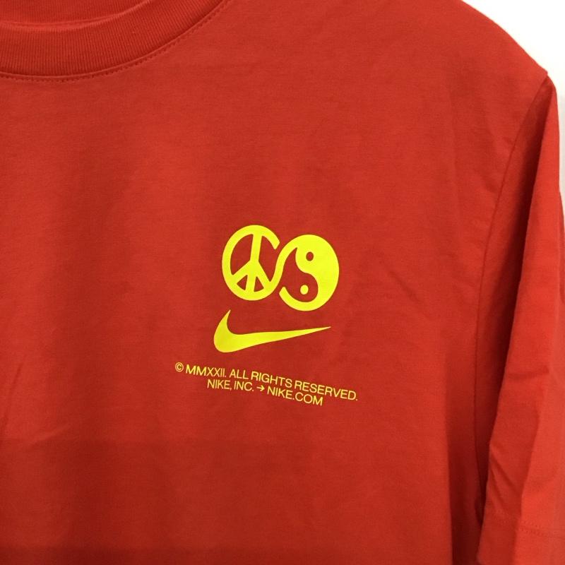 ナイキ NIKE Tシャツ 半袖 半袖カットソー プリントTシャツ クルーネックカットソー XL プリント 赤 / レッド / red メンズ USED 古着 中古 10156728