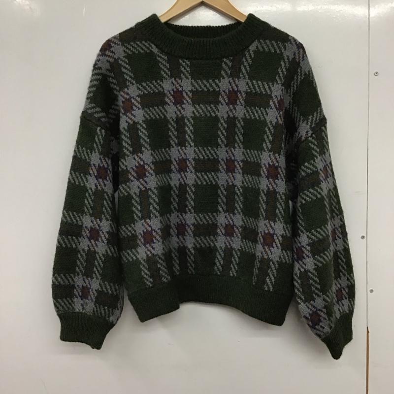マウジー MOUSSY ニット、セーター 長袖 010CSW70-0580 FREE チェック マルチカラー / マルチカラー / multicolor レディース USED 古着 中古 10156730