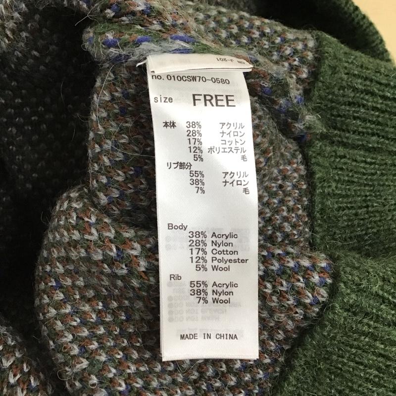 マウジー MOUSSY ニット、セーター 長袖 010CSW70-0580 FREE チェック マルチカラー / マルチカラー / multicolor レディース USED 古着 中古 10156730