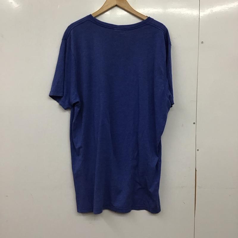 古着 USED Tシャツ 半袖 半袖カットソー プリントTシャツ クルーネックカットソー XXL プリント 青 / ブルー / blue メンズ USED 古着 中古 10156734