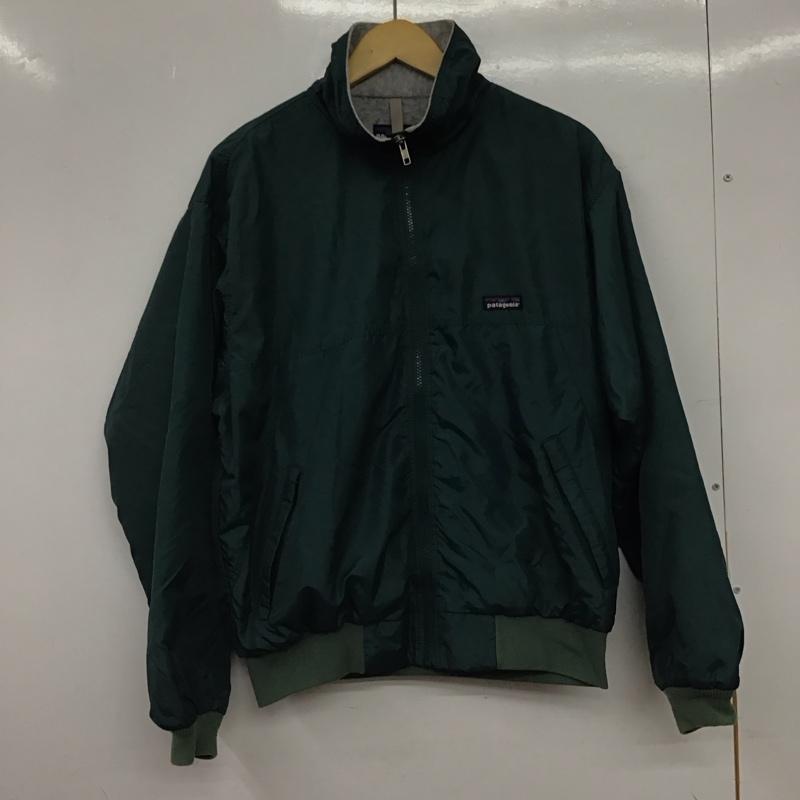 パタゴニア patagonia ジャケット、上着 ジャンパー、ブルゾン ジップアップジャケット ナイロンジャケット アウター S ロゴ、文字 緑 / グリーン / green メンズ USED 古着 中古 10156735