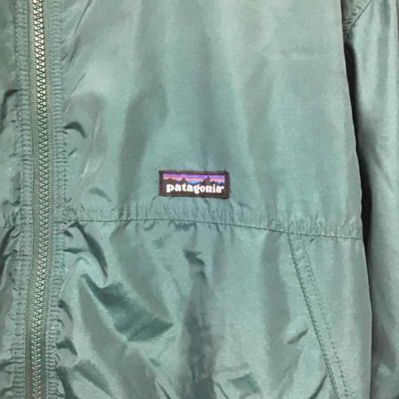 パタゴニア patagonia ジャケット、上着 ジャンパー、ブルゾン ジップアップジャケット ナイロンジャケット アウター S ロゴ、文字 緑 / グリーン / green メンズ USED 古着 中古 10156735