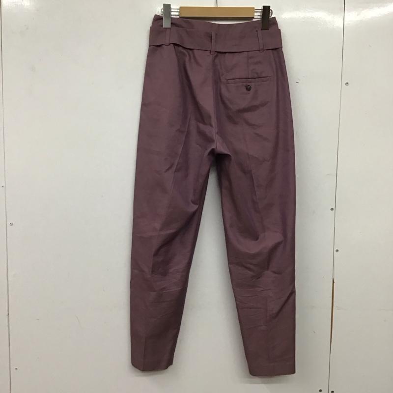 ユナイテッドアローズグリーンレーベルリラクシング UNITED ARROWS green label relaxing パンツ スラックス 3614-199-1968 FM ギャバ バレル パンツ 36 無地 紫 / パープル / purple レディース USED 古着 中古 10156737