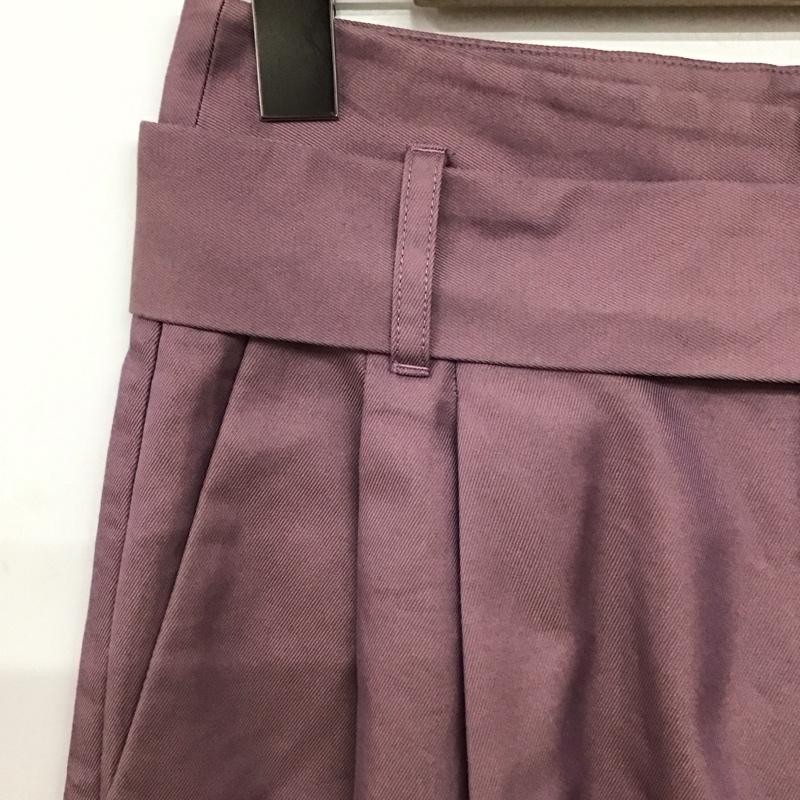 ユナイテッドアローズグリーンレーベルリラクシング UNITED ARROWS green label relaxing パンツ スラックス 3614-199-1968 FM ギャバ バレル パンツ 36 無地 紫 / パープル / purple レディース USED 古着 中古 10156737