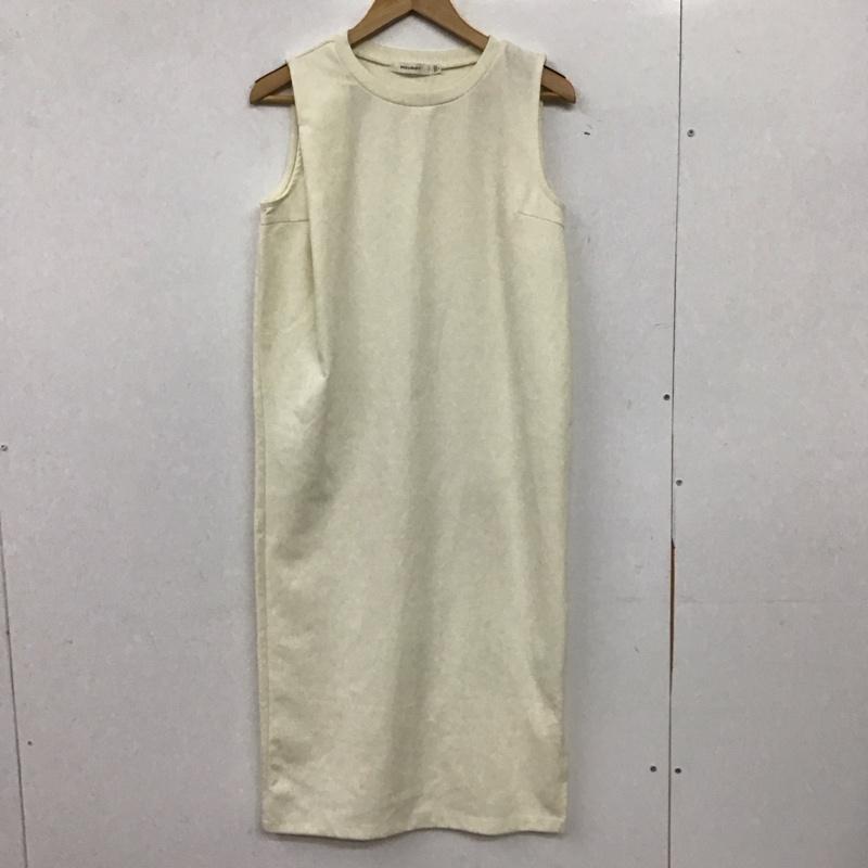 マウジー MOUSSY ワンピース ロングスカート ノースリーブロングワンピース タイトワンピース FREE 無地 アイボリー / アイボリー / レディース USED 古着 中古 10156742