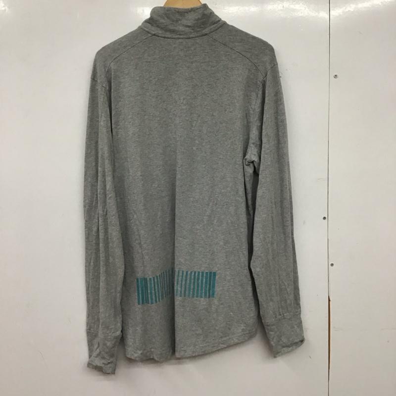 ナイキ NIKE ワンピース ミニスカート 長袖ワンピース ジップアップネック L ロゴ、文字 灰 / グレー / gray レディース USED 古着 中古 10156743