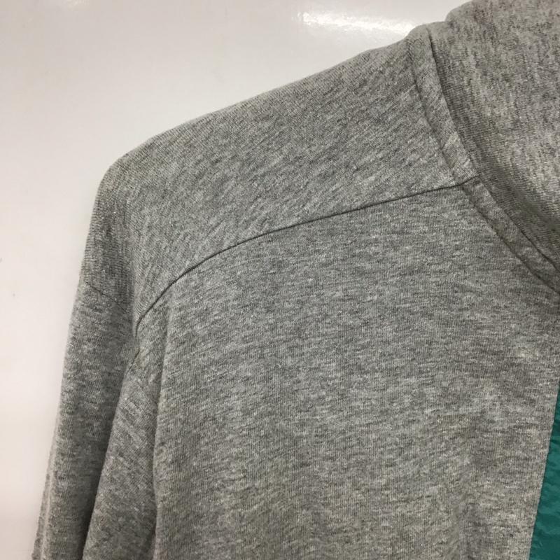 ナイキ NIKE ワンピース ミニスカート 長袖ワンピース ジップアップネック L ロゴ、文字 灰 / グレー / gray レディース USED 古着 中古 10156743