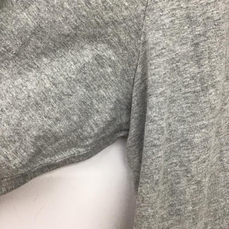 ナイキ NIKE ワンピース ミニスカート 長袖ワンピース ジップアップネック L ロゴ、文字 灰 / グレー / gray レディース USED 古着 中古 10156743