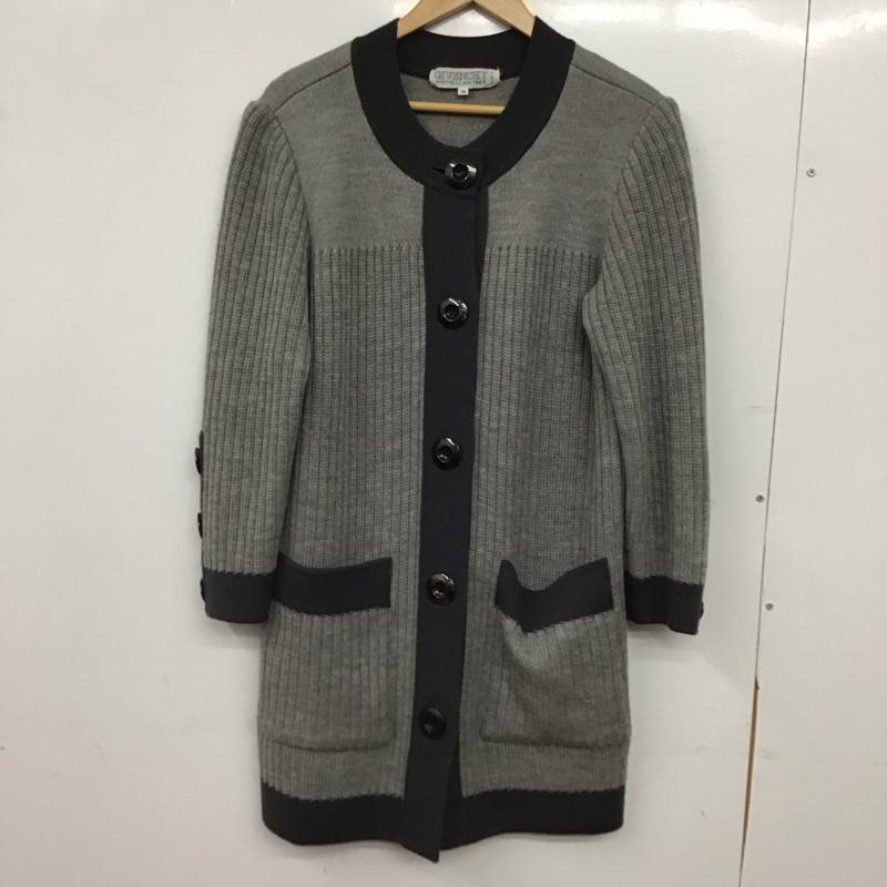 ジバンシィ GIVENCHY カーディガン 長袖 長袖カーディガン 前ボタン ニットカーディガン M 無地 灰 / グレー / gray レディース USED 古着 中古 10156746