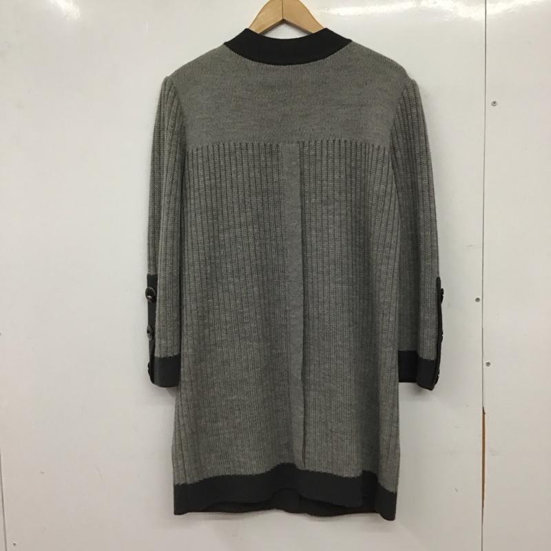 ジバンシィ GIVENCHY カーディガン 長袖 長袖カーディガン 前ボタン ニットカーディガン M 無地 灰 / グレー / gray レディース USED 古着 中古 10156746