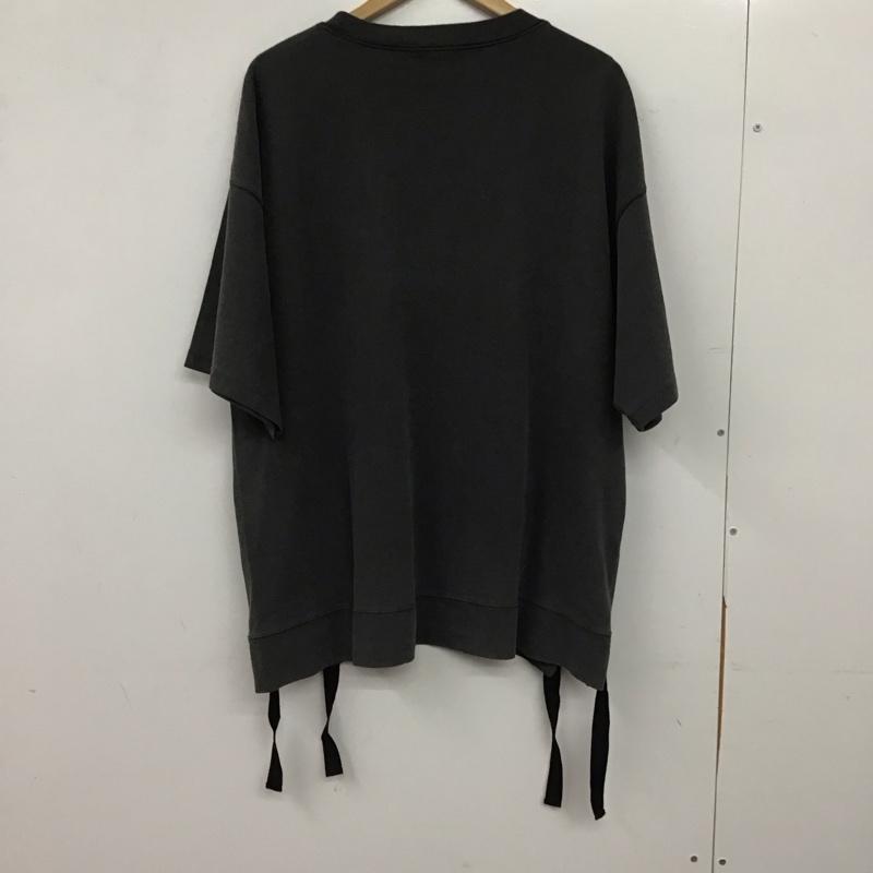 ジーナシス JEANASIS カットソー 半袖 半袖カットソー 無地Tシャツ クルーネックカットソー FREE 無地 ダークグレー / ダークグレー / レディース USED 古着 中古 10156749