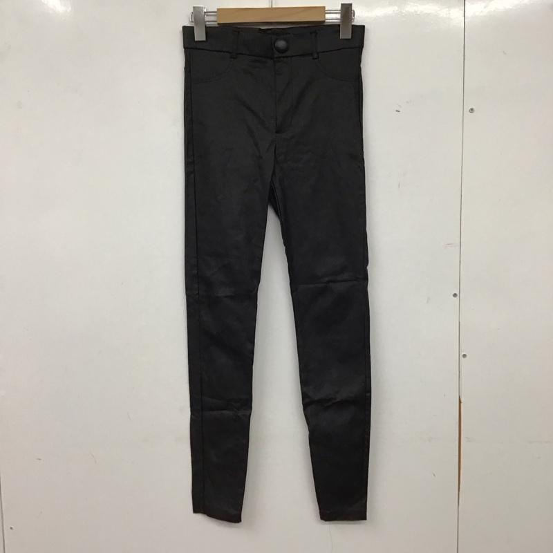 ザラ ZARA パンツ デニム、ジーンズ スリムパンツ ストレッチパンツ カジュアルパンツ S 無地 黒 / ブラック / black レディース USED 古着 中古 10156752