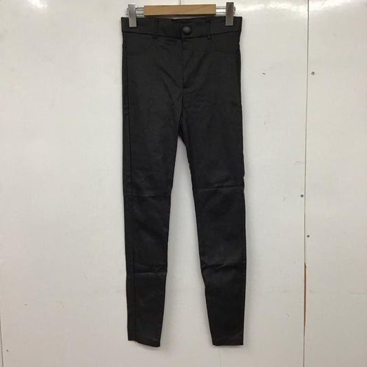 ザラ ZARA パンツ デニム、ジーンズ スリムパンツ ストレッチパンツ カジュアルパンツ S 無地 黒 / ブラック / black レディース USED 古着 中古 10156752