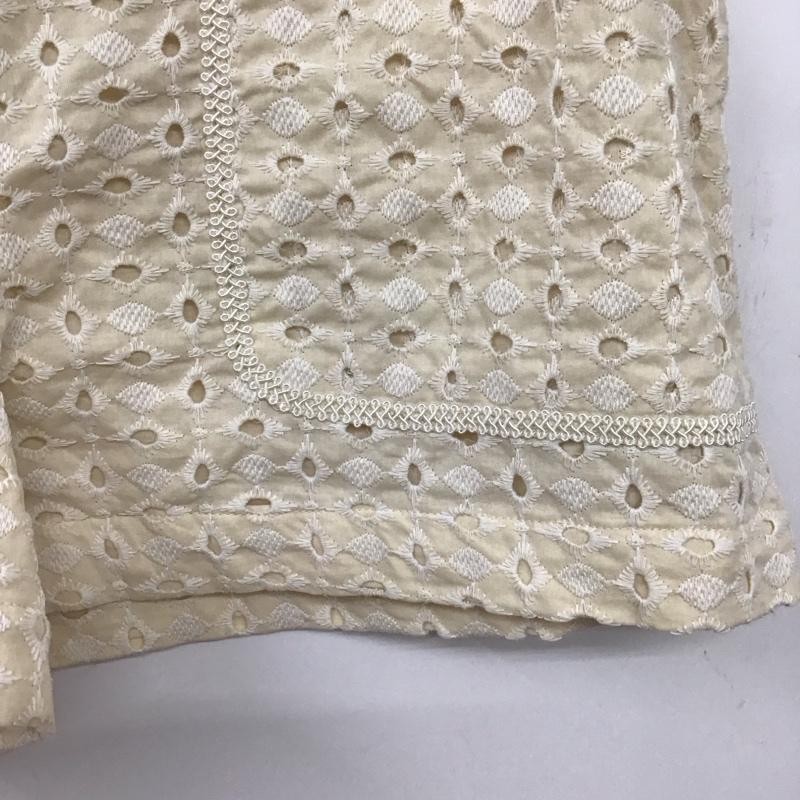 ザラ ZARA パンツ ショートパンツ ショートパンツ ハーフパンツ カジュアルパンツ L 総柄 アイボリー / アイボリー / レディース USED 古着 中古 10156756