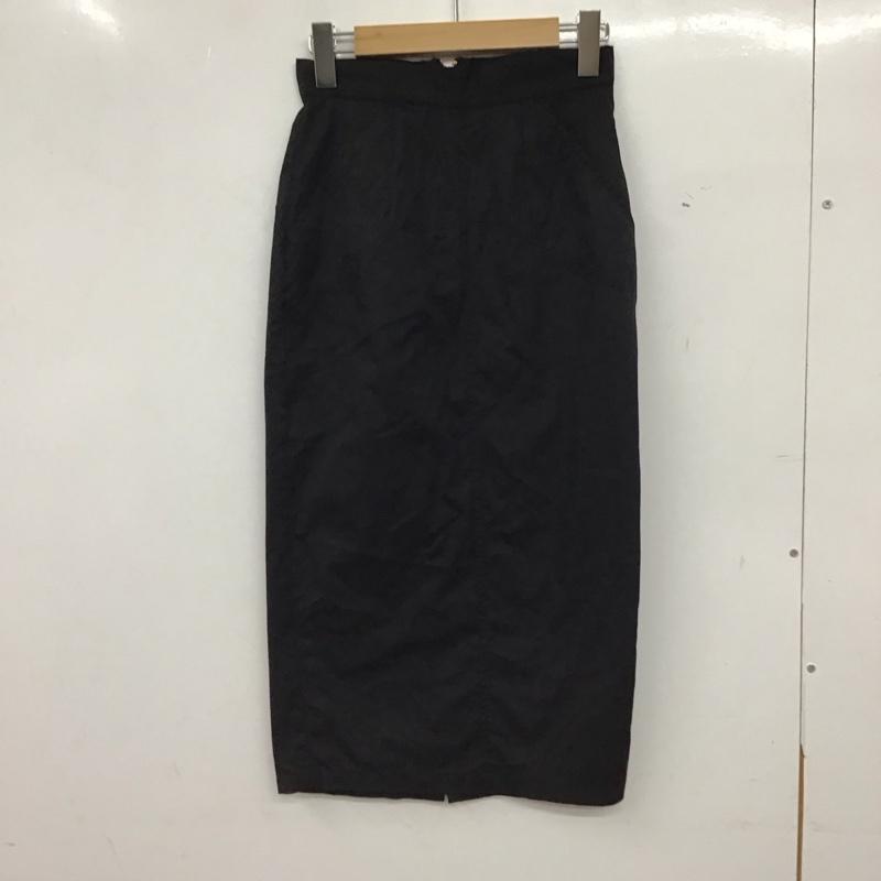 ロデオクラウンズ Rodeo Crowns スカート ひざ丈スカート タイトスカート ひざ丈 カジュアルスカート S 無地 黒 / ブラック / black レディース USED 古着 中古 10156758
