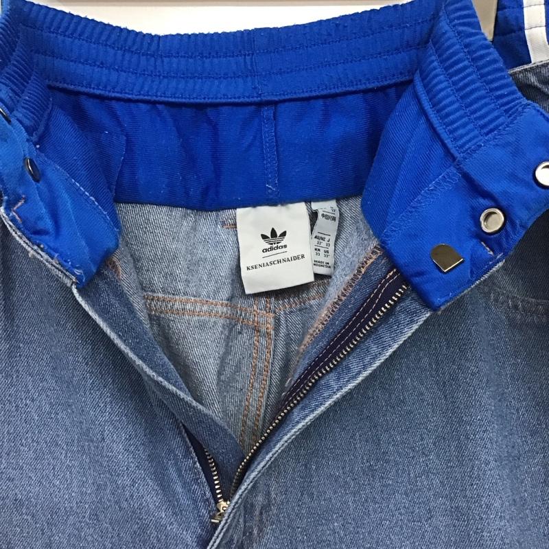 アディダス adidas パンツ デニム、ジーンズ デニムパンツ ワイドパンツ カジュアルパンツ 33インチ 無地 インディゴ / インディゴ / Indigo レディース USED 古着 中古 10156762