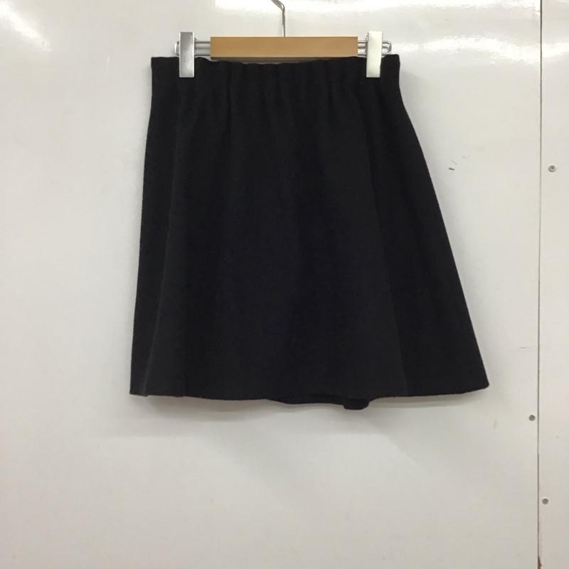 ブルーレーベル・クレストブリッジ BLUE LABEL CRESTBRIDGE スカート ミニスカート 38 無地 黒 / ブラック / black レディース USED 古着 中古 10156768