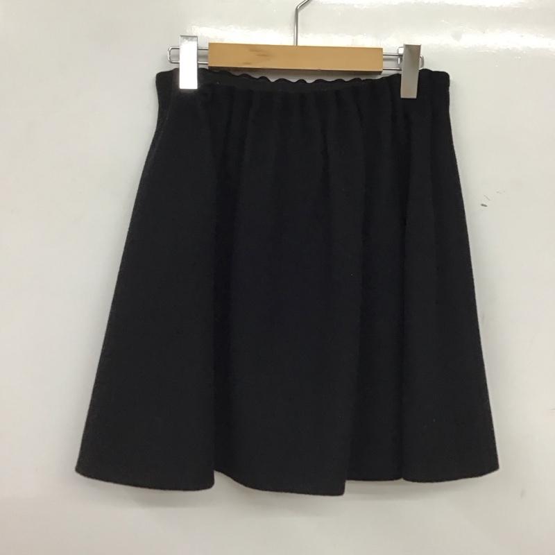 ブルーレーベル・クレストブリッジ BLUE LABEL CRESTBRIDGE スカート ミニスカート 38 無地 黒 / ブラック / black レディース USED 古着 中古 10156768