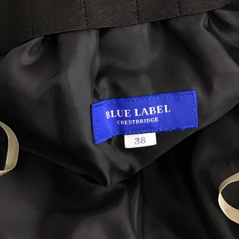 ブルーレーベル・クレストブリッジ BLUE LABEL CRESTBRIDGE スカート ミニスカート 38 無地 黒 / ブラック / black レディース USED 古着 中古 10156768