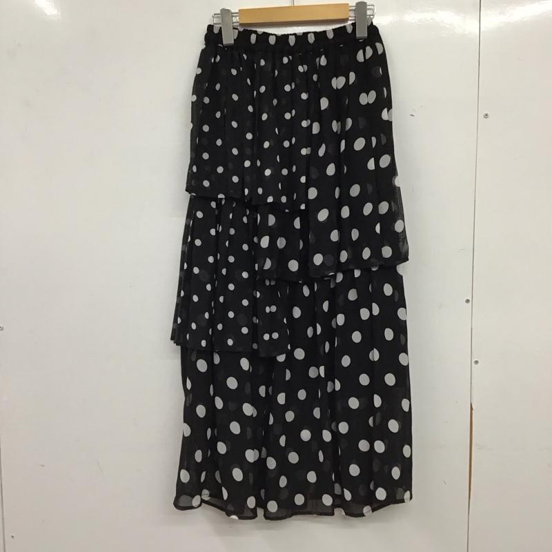 チャオパニック CIAOPANIC スカート ロングスカート ONE SIZE ドット 黒 / ブラック / black レディース USED 古着 中古 10156770