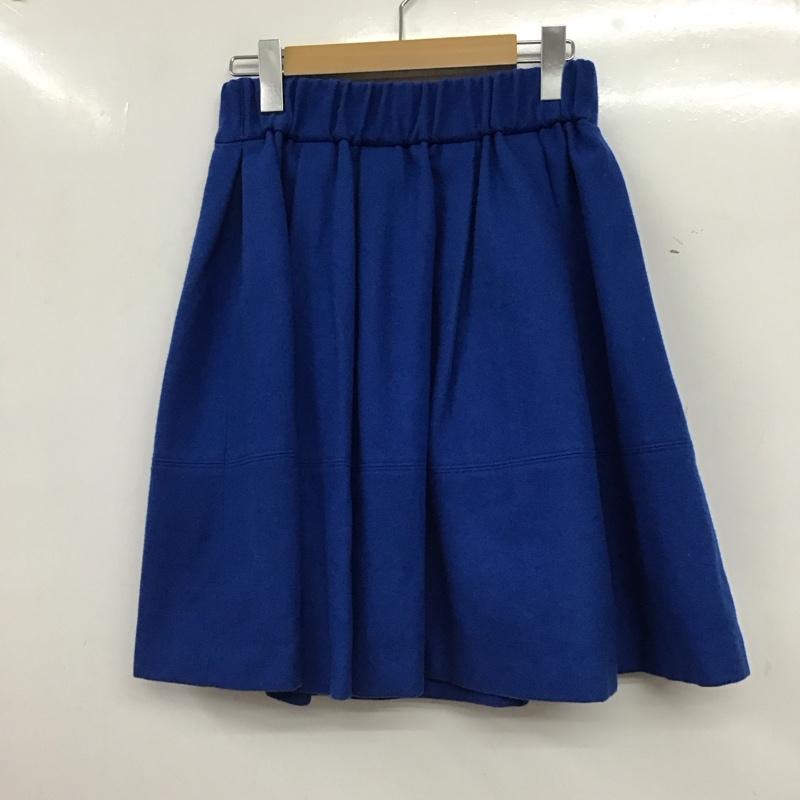 ジルスチュアート JILLSTUART スカート ミニスカート 2 無地 青 / ブルー / blue レディース USED 古着 中古 10156773