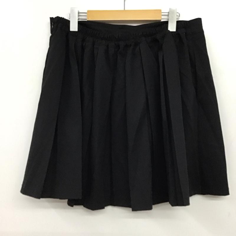 PUNYUS PUNYUS スカート ミニスカート PN24SS-042 ボックスプリーツミニスカート 4 無地 黒 / ブラック / black レディース USED 古着 中古 10156775