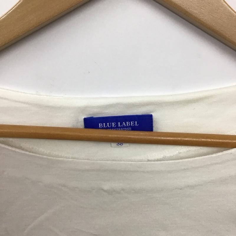 ブルーレーベル・クレストブリッジ BLUE LABEL CRESTBRIDGE カットソー 長袖 38 無地 白 / ホワイト / white レディース USED 古着 中古 10156776