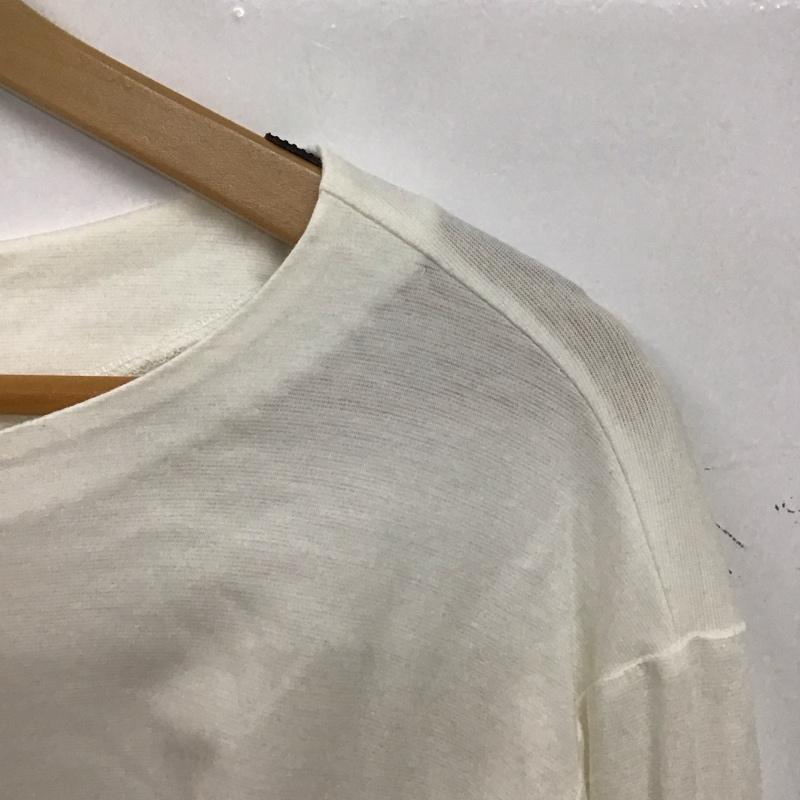 ブルーレーベル・クレストブリッジ BLUE LABEL CRESTBRIDGE カットソー 長袖 38 無地 白 / ホワイト / white レディース USED 古着 中古 10156776