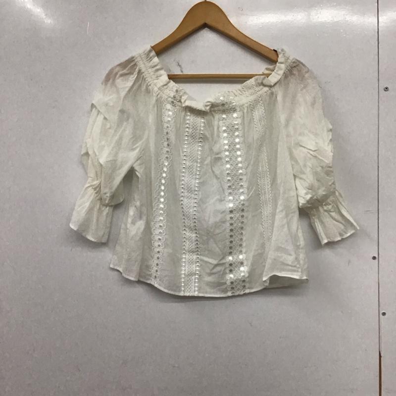 ジルスチュアート JILLSTUART カットソー 半袖 S 無地 白 / ホワイト / white レディース USED 古着 中古 10156777
