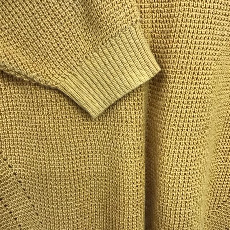 アズールバイマウジー AZUL BY MOUSSY ニット、セーター 七分袖 250BSA70-481C S 無地 黄 / イエロー / yellow レディース USED 古着 中古 10156781